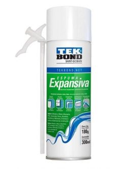 ESPUMA POLIURETANO EXPANSIVA 180G/300ML TEK BOND